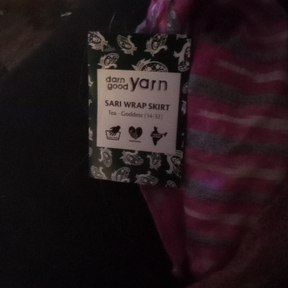 🎉HP🎉 2 sari wrap skirts women's plus size fits 14-32 Boho - Picture 5 of 6